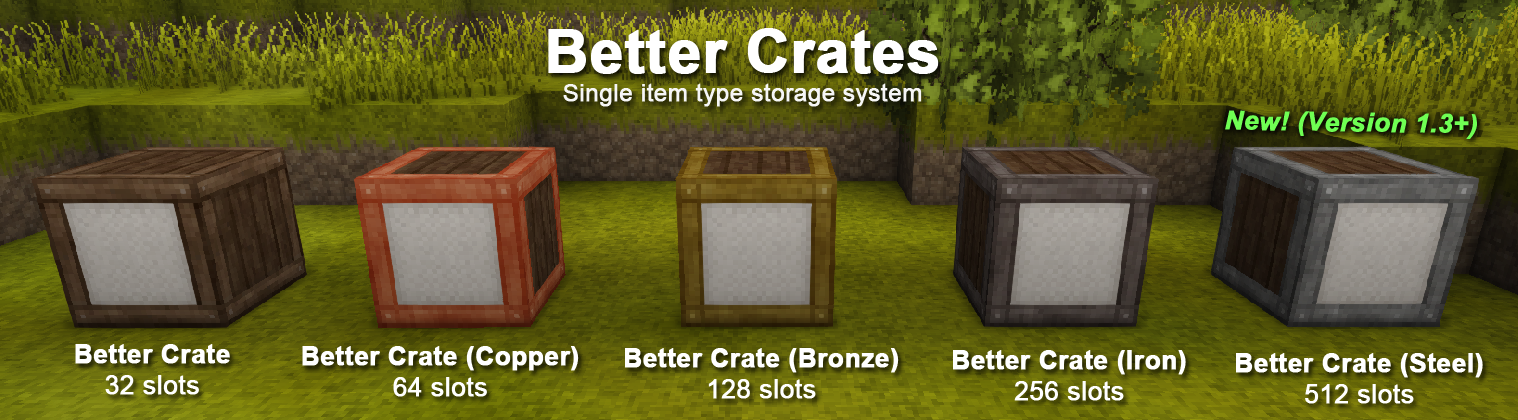 BETTER CRATES MOD